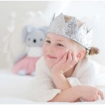 Sequin Sparkle Crown - Gold